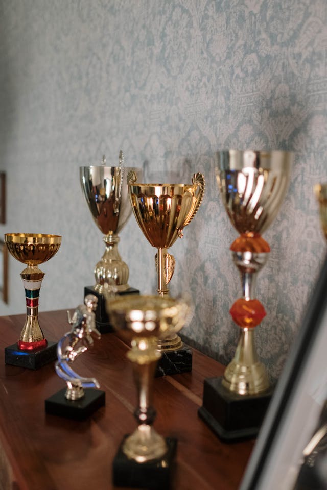 family business awards display