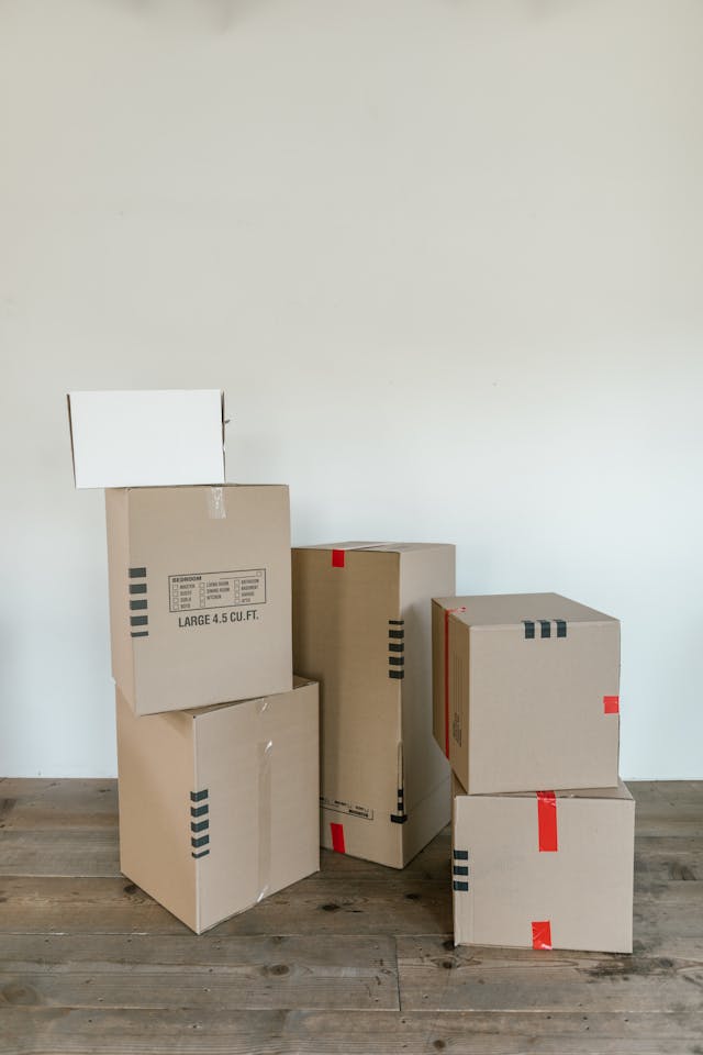 moving business boxes