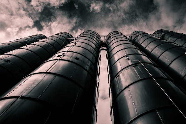petrol storage tanks